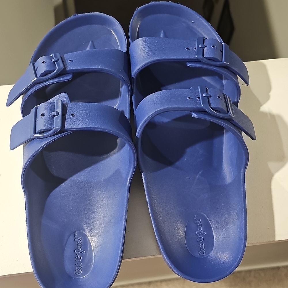 Cat & Jack Blue Kids Slippers